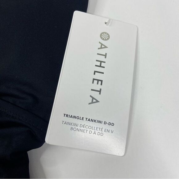 Athleta Triangle Tankini Swim Black D-DD New Size Small - Picture 6 of 6